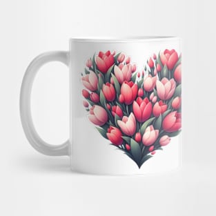 Heart Shaped Flowers Mug